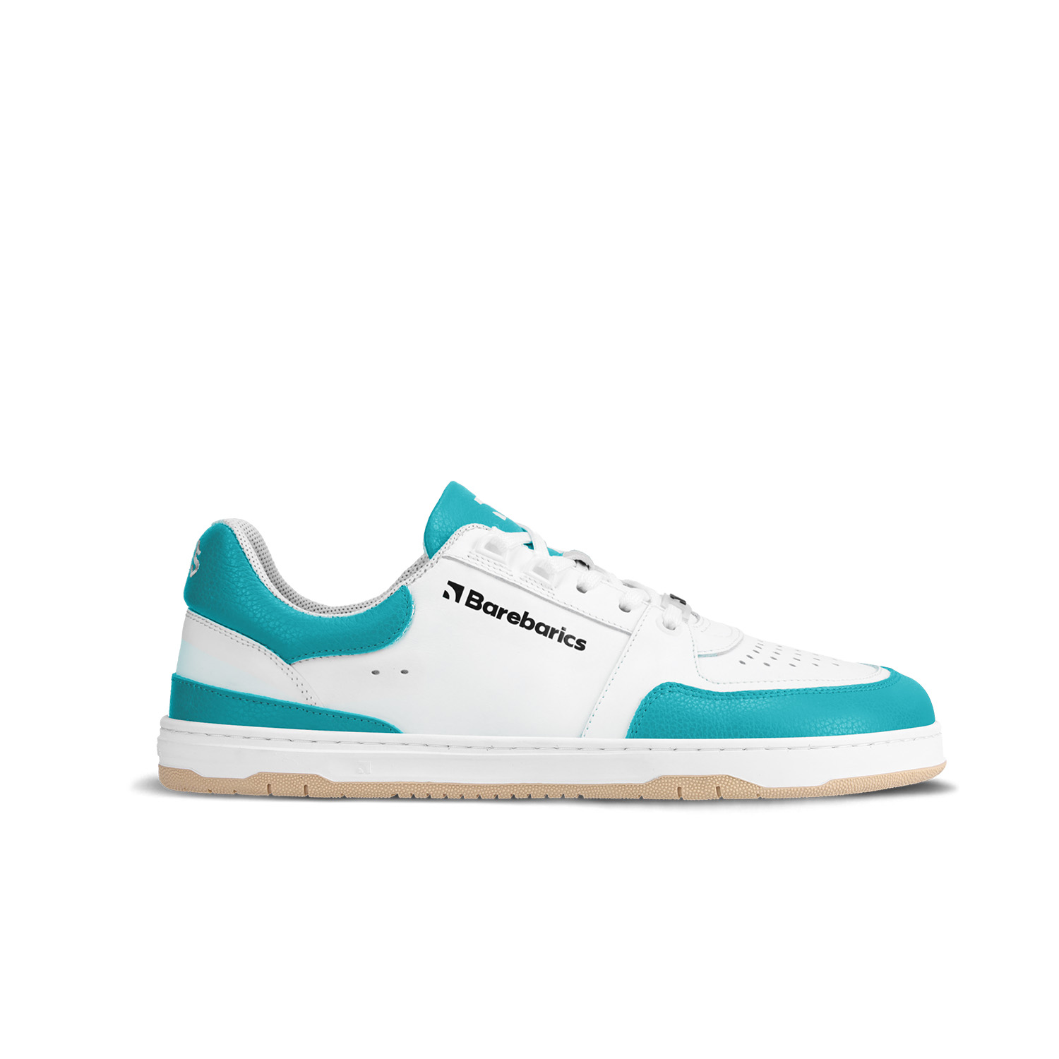 Barefoot Sneakers Barebarics Wave - White & Dark Turquoise.
La parte superior está hecha de poliamida, elastano y cuero nobuk con tratamiento hidrofóbico que repele muy bien el agua.
Atributos del calzado barefoot
Forma anatómica - La zapatilla respeta la forma del pie.
Más información
calzado de callediseño urbano modernodiseñado y hecho a mano en la Unión Europea con el uso de materiales sostenibles localesexcelente durabilidad y solidez del color de los materialesdisponibles en tallas: 36 - 47 (según medida europea)EAN/SKU: %eanorsku%