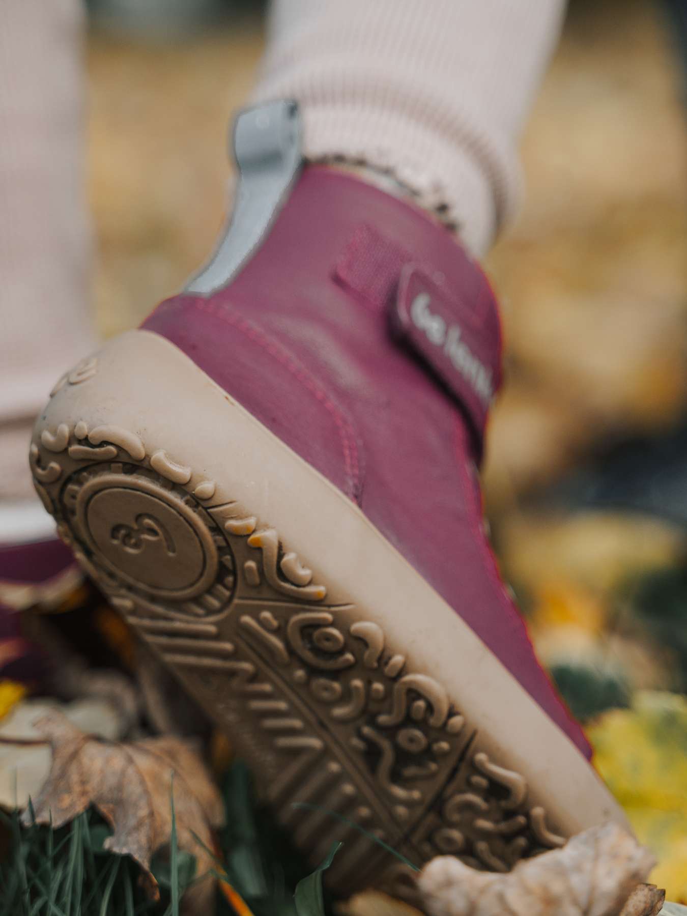 Zapatos de invierno para niño barefoot Be Lenka Winter Kids - Dark Cherry Red.