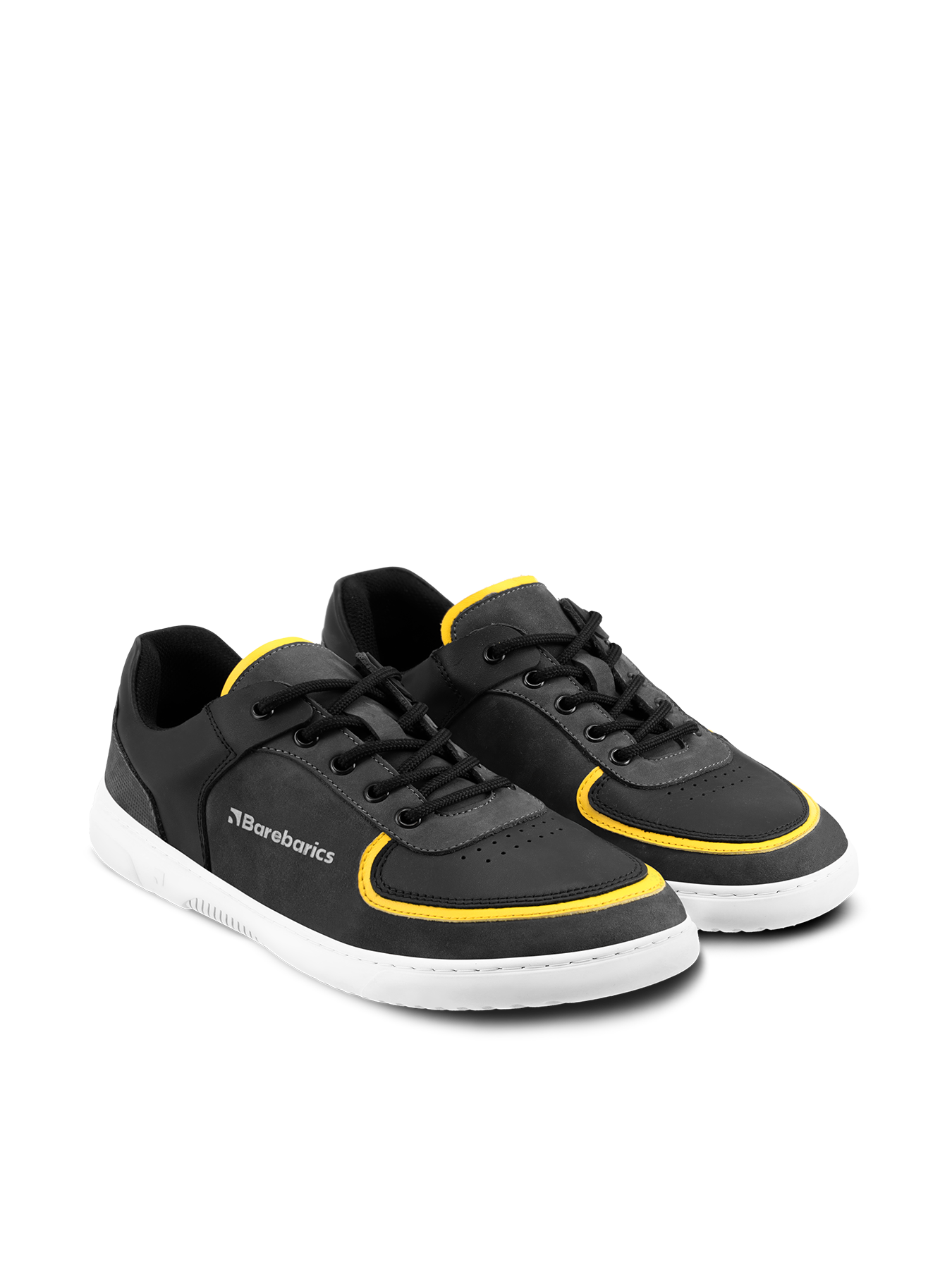 Barefoot Sneakers Barebarics Blend - Dark Grey & Black.
Las zapatillas Barebarics se fabrican mediante procesos que minimizan el impacto en el medio ambiente.
  La parte superior consiste en una combinación de dos tipos de cuero de primera calidad con excelentes propiedades y durabilidad.


Atributos del calzado “barefoot”
Forma anatómica - La zapatilla respeta la forma del pie.
Más información
calzado de callediseño urbano modernodiseñado y hecho a mano en la Unión Europea con el uso de materiales sostenibles localesexcelente durabilidad y solidez del color de los materialesTecnología Dermodry Coolmax® para la eliminación continua de la humedaddisponibles en tallas: 36 - 47 (según medida europea)EAN/SKU: %eanorsku%