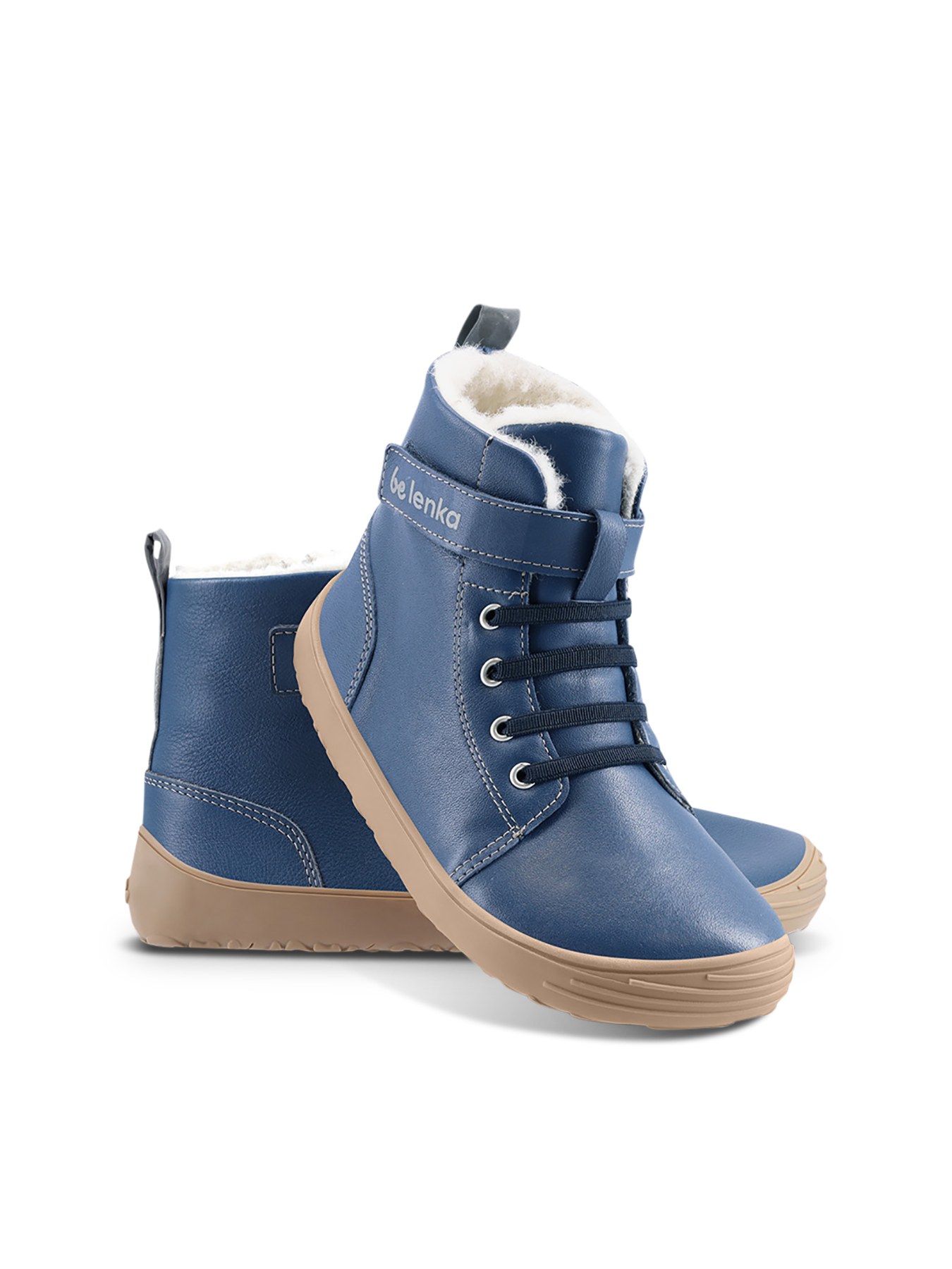 Zapatos de invierno para niño barefoot Be Lenka Winter Kids - Ocean Blue.