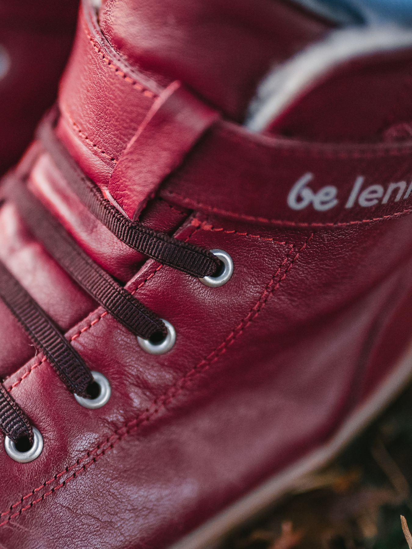 Zapatos de invierno para niño barefoot Be Lenka Winter Kids - Dark Cherry Red.