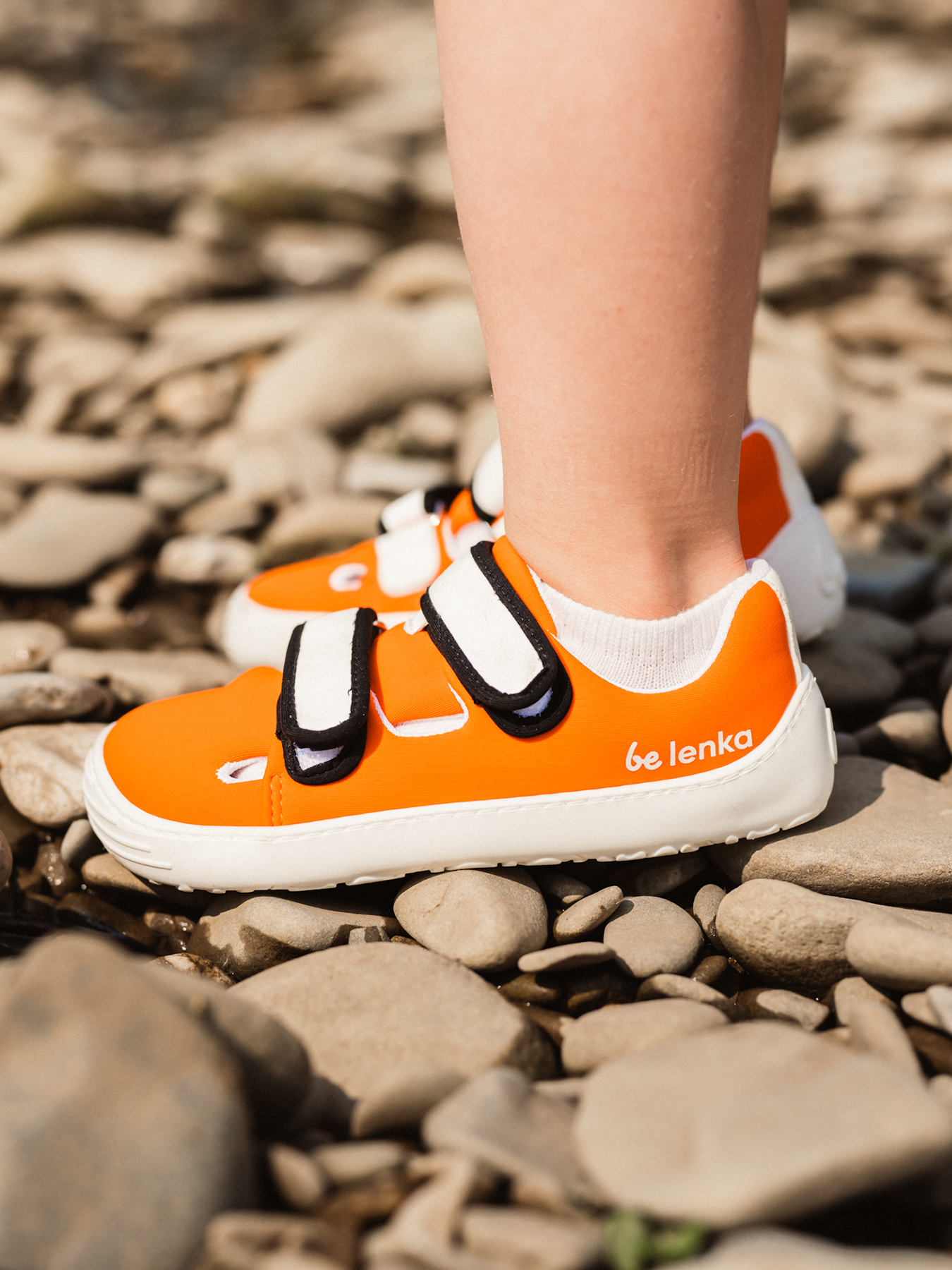 Barefoot zapatillas de niños Be Lenka Seasiders - Orangy.