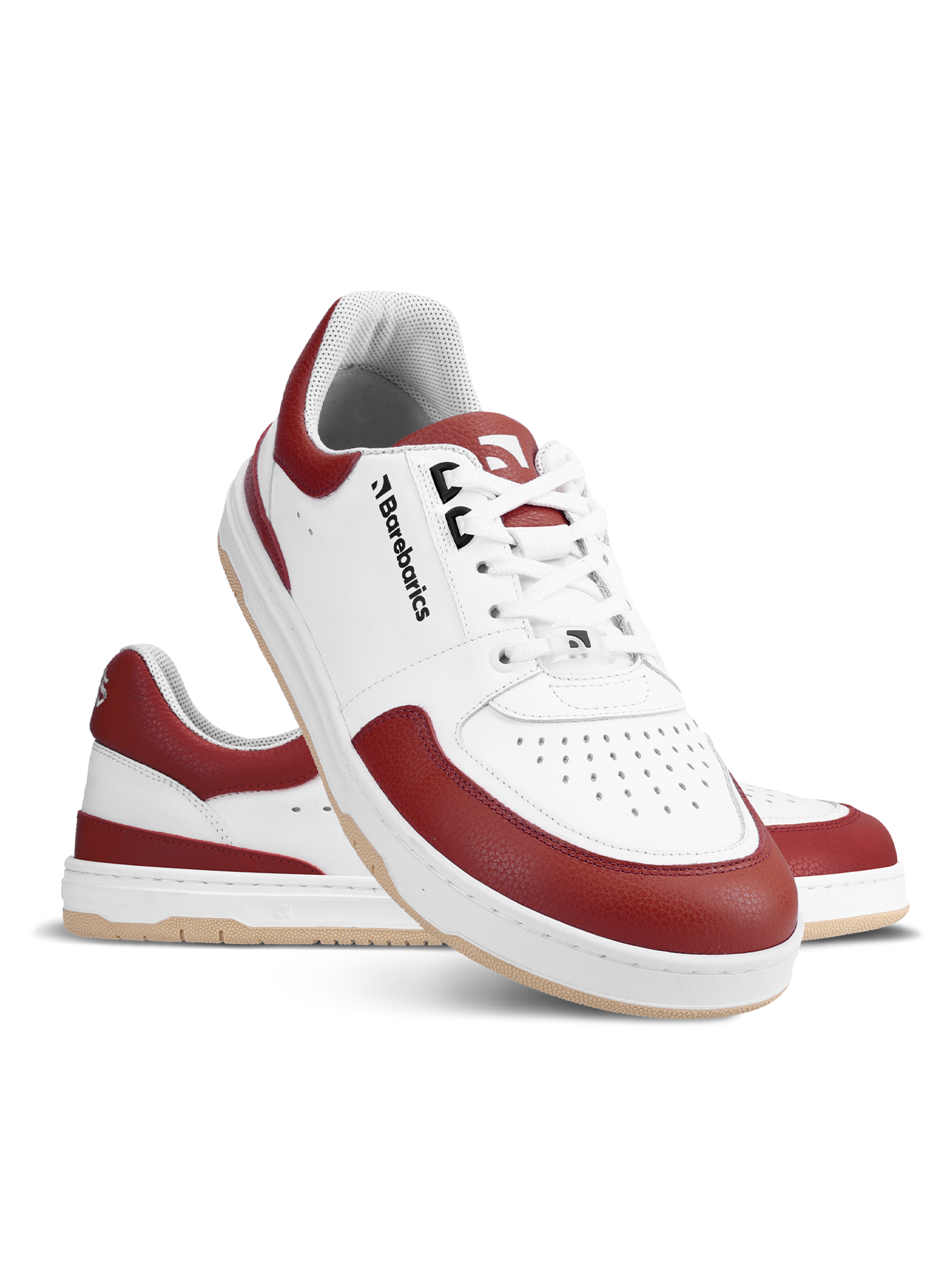 Barefoot Sneakers Barebarics Wave - White & Crimson Red.
La parte superior está hecha de poliamida, elastano y cuero nobuk con tratamiento hidrofóbico que repele muy bien el agua.
Atributos del calzado barefoot
Forma anatómica - La zapatilla respeta la forma del pie.
Más información
calzado de callediseño urbano modernodiseñado y hecho a mano en la Unión Europea con el uso de materiales sostenibles localesexcelente durabilidad y solidez del color de los materialesdisponibles en tallas: 36 - 47 (según medida europea)EAN/SKU: %eanorsku%